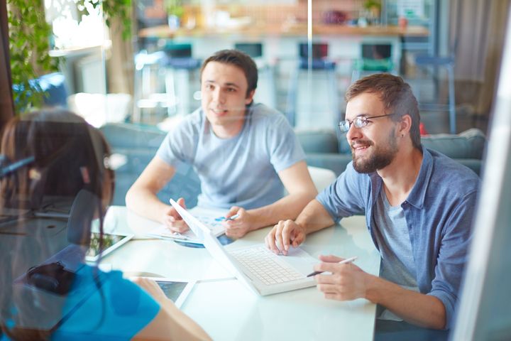 Job interview in process