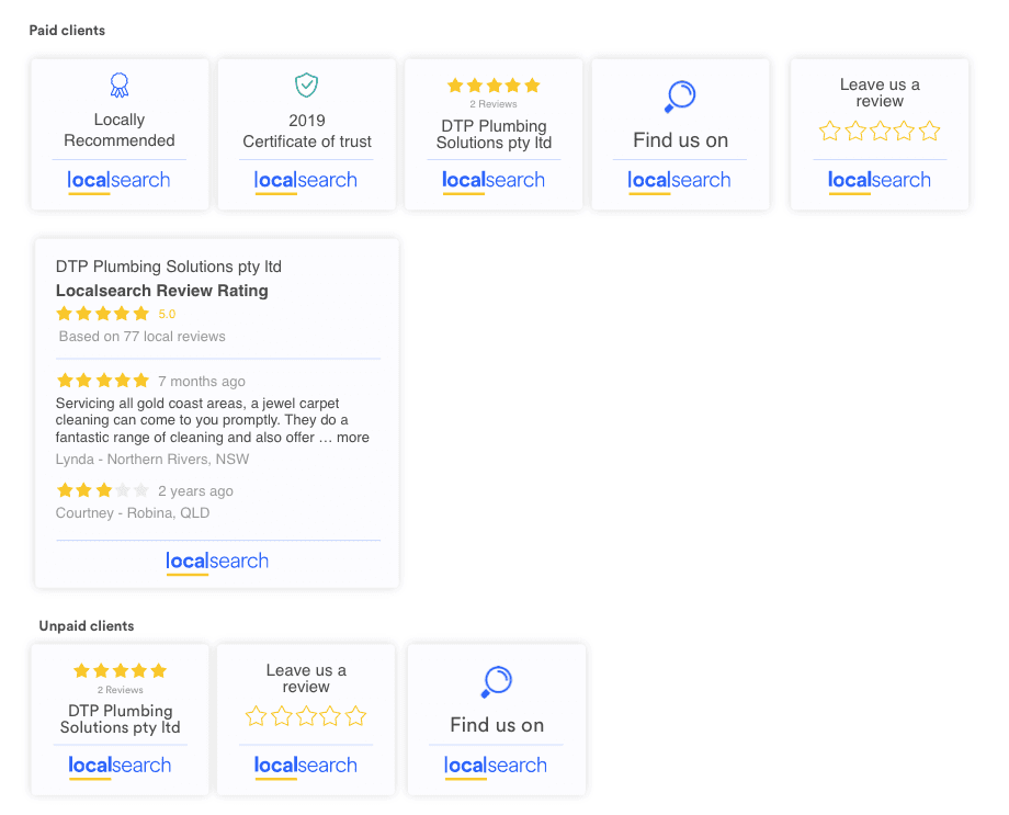 Localsearch Widget Centre