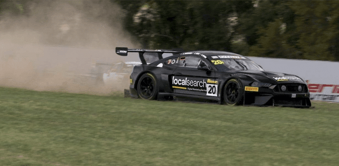 The T2 Racing Team Localsearch sponsored car at Bathurst 12 Hour
