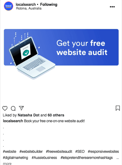 Book your free Localsearch website audit