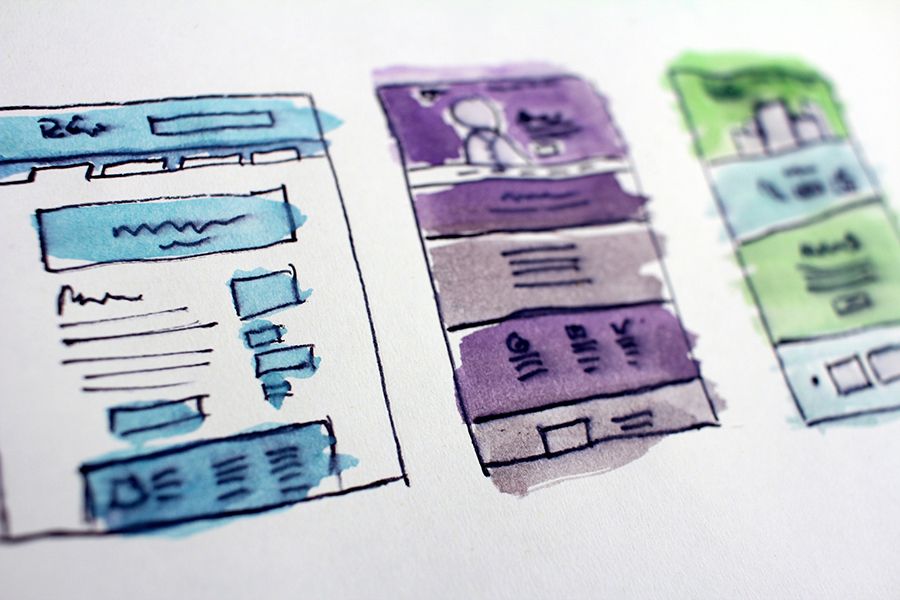 Web designer wireframe