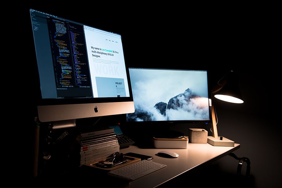 A website being built