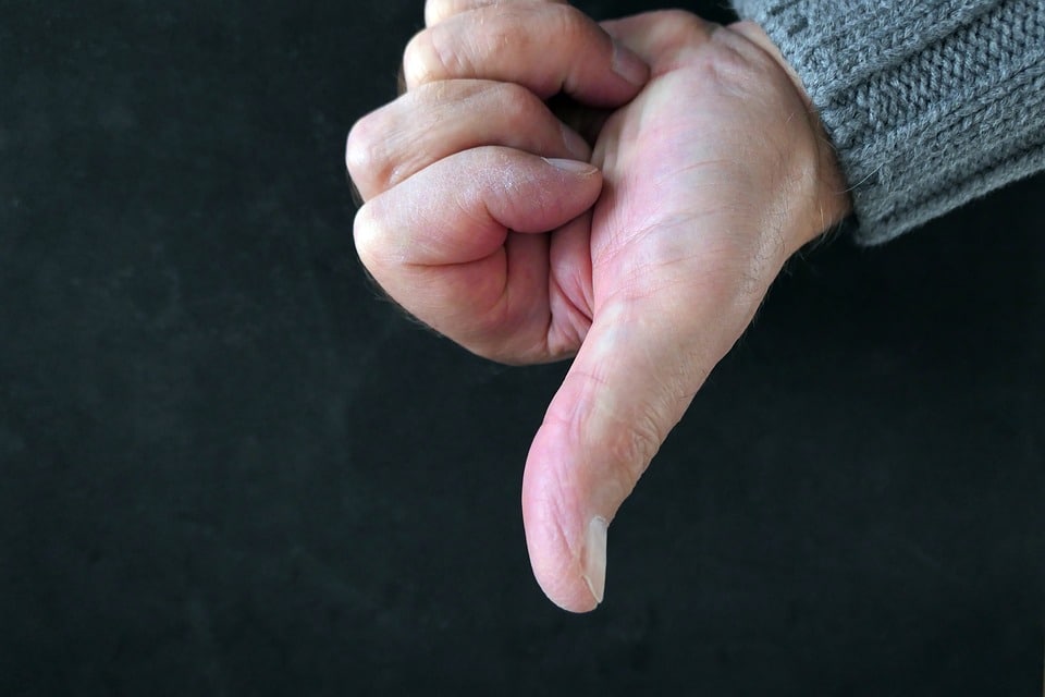 Thumbs down