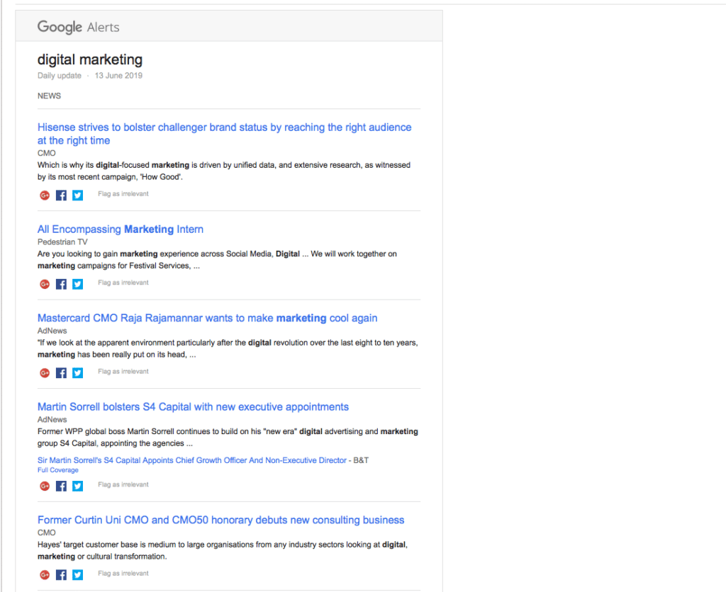 Google Alerts - Localsearch