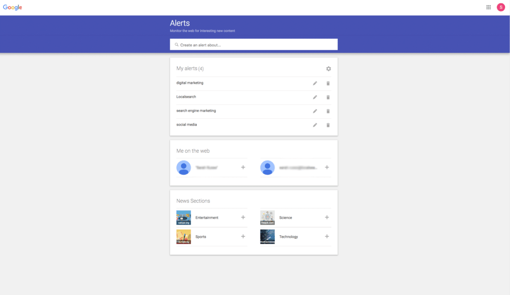 Google Alerts digital marketing