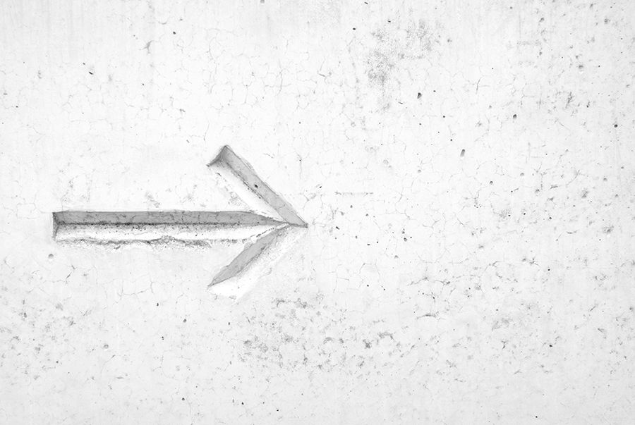 Right arrow pointing like a sitemap guide