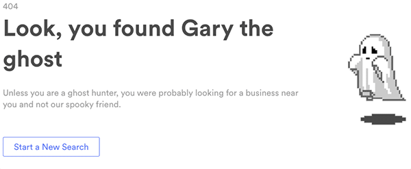 404 page with ghost