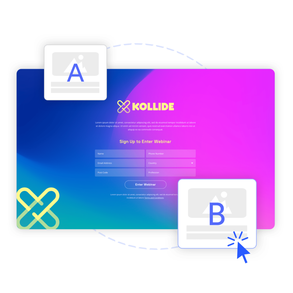 Kollide website design