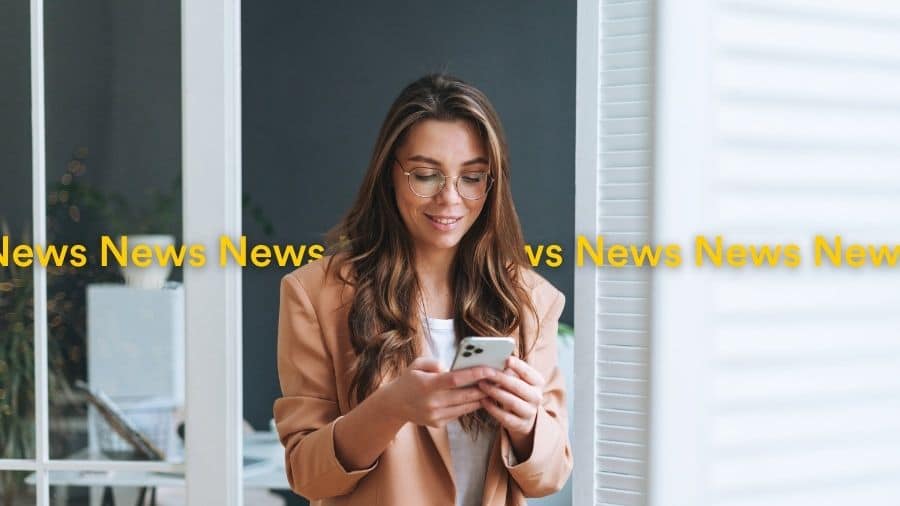 Business Owner Reading News