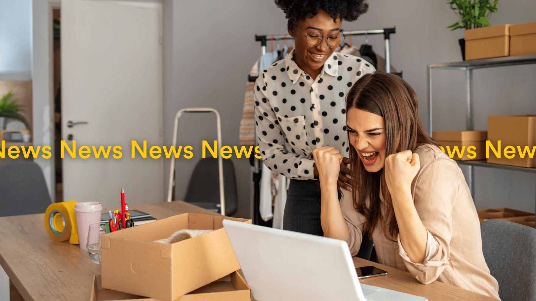 Co workers getting excited over the good news - Localsearch QLD