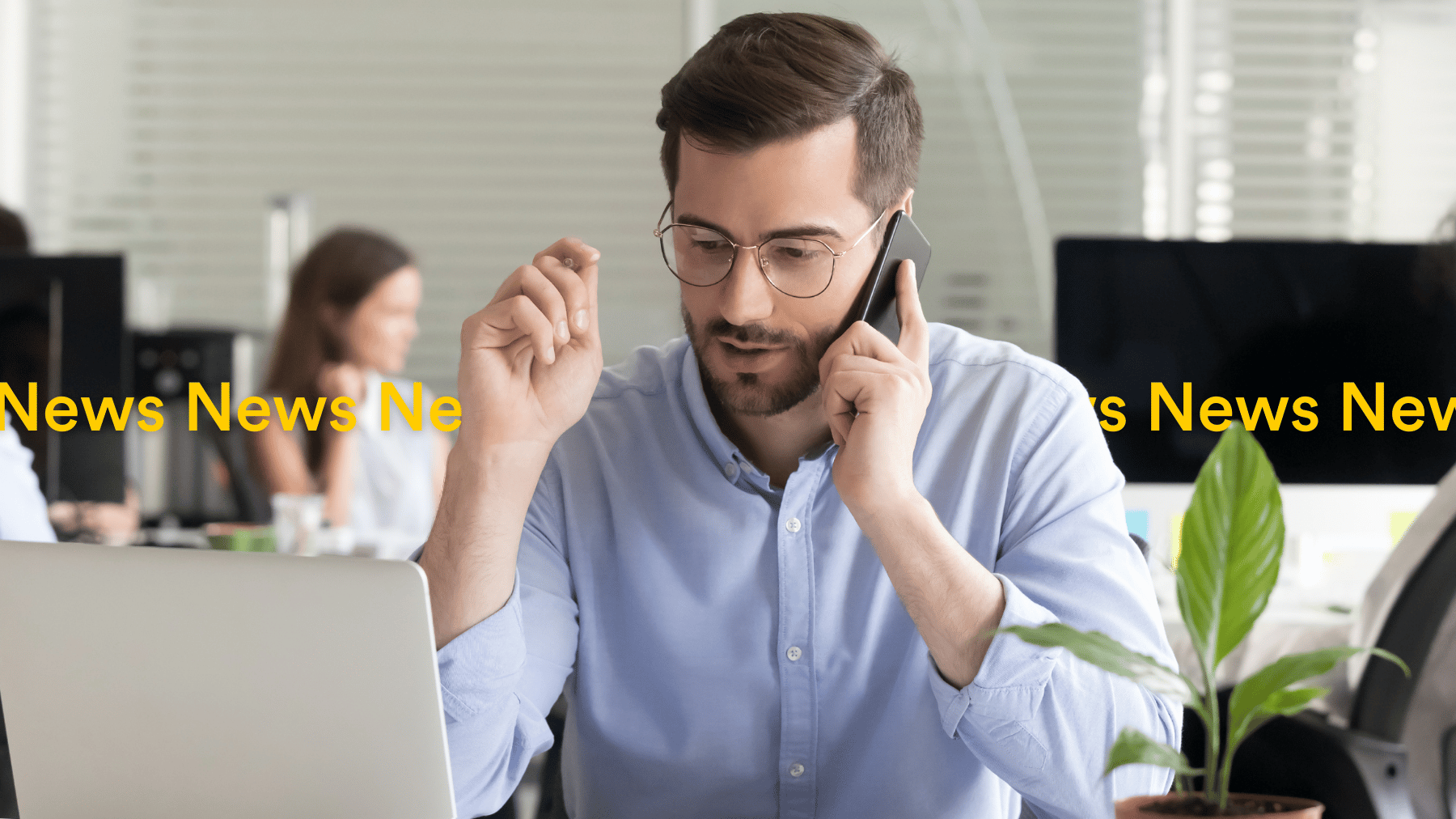 News blog CX team member on phone to client Localsearch QLD